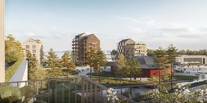 Visionsbild Framnäs bostäder