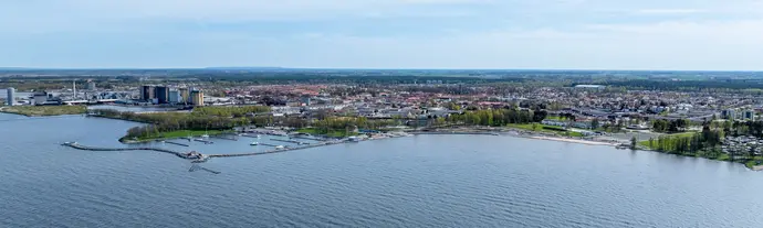 Framnäs strandpark flygbild