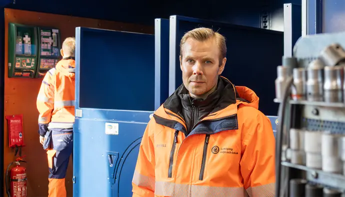 Bilden visar Pantamera Express på Kartånsens återvinningcentral